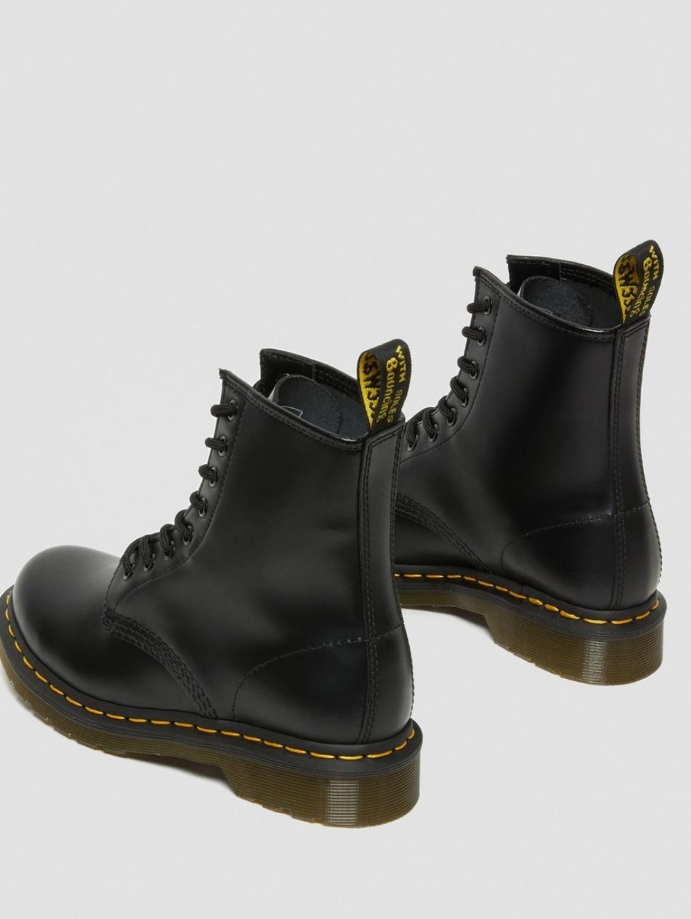 Dr. Martens 1460 Women's Smooth Leather Lace Up Boots - Picture 2 of 12